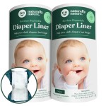 Naturally Nature Disposable Cloth Diaper Liners, Unscented, Fragrance-Free, Chlorine Free Diaper Inserts - 200 Count - (2 Rolls, 100 Sheets per Roll)