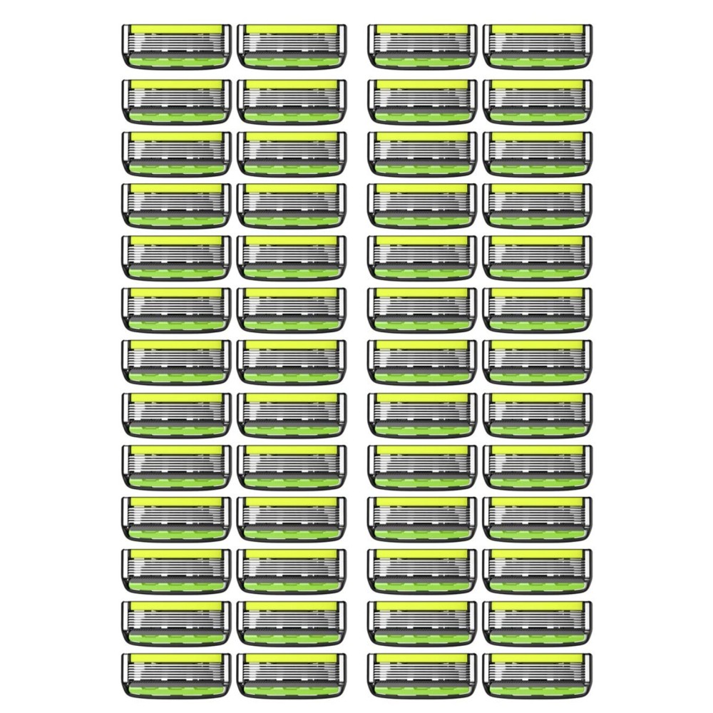 Dorco Pace 6 Pro - Six Blade Razor System with Trimmer - 52 Pack Refill (No Handle)