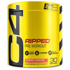Cellucor C4 Ripped Pre Workout Powder for Energy, Beta Alanine, Sugar Free Energy Supplement Preworkout for Men & Women - 150mg Caffeine + Creatine-Free - Cherry Lemonade - 30 Servings