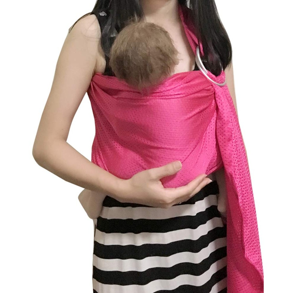 Vlokup Baby Water Ring Sling Carrier | Lightweight Breathable Mesh Baby Wrap for Infant, Newborn, Kids and Toddlers | Perfect for Summer, Swimming, Pool, Beach | Great for Dad Too Rose
