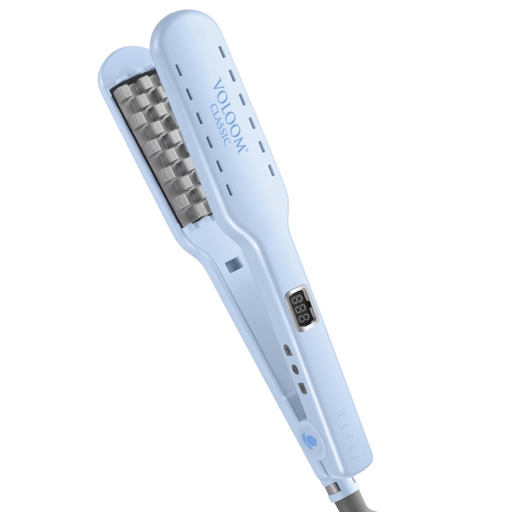 VOLOOM Classic 1-1/2 Inch Professional Volumizing Ceramic Flat Iron - Hair Volumizer & Styling Tool with Adjustable Temp & Auto Shut-Off for Lasting Volume for Thicker Hair - Heat Resistant Case