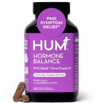 HUM Hormone Balance for Women, Supplement for Women\'s Health with Chasteberry & Dong Quai, Support for PMS Symptoms, Cramps, Irritability, Hormonal Balance, Monthly Support, 60 Capsules