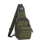 FAMI Outdoor Tactical Bag Backpack, Military Sport Bag Pack Sling Shoulder Backpack Tactical Satchel for Every Day Carry (Army Green)