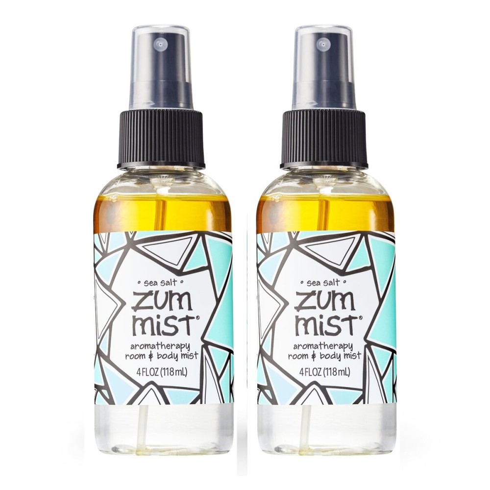 Indigo Wild Zum Mist Room & Body Spray - Aromatherapy Essential Oil Spray - Natural Body Mist & Room Spray - Sea Salt Scent - 4 fl oz (2 Pack)