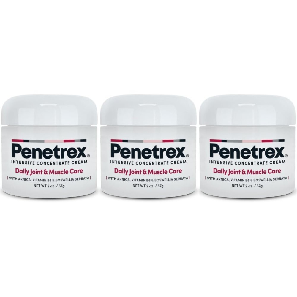 Penetrex Joint & Muscle Therapy - Soothing Comfort for Back, Neck, Hands, Feet - Premium Whole Body Rub with Arnica, Vitamin B6 MSM & Boswellia - 2oz 3-Pack