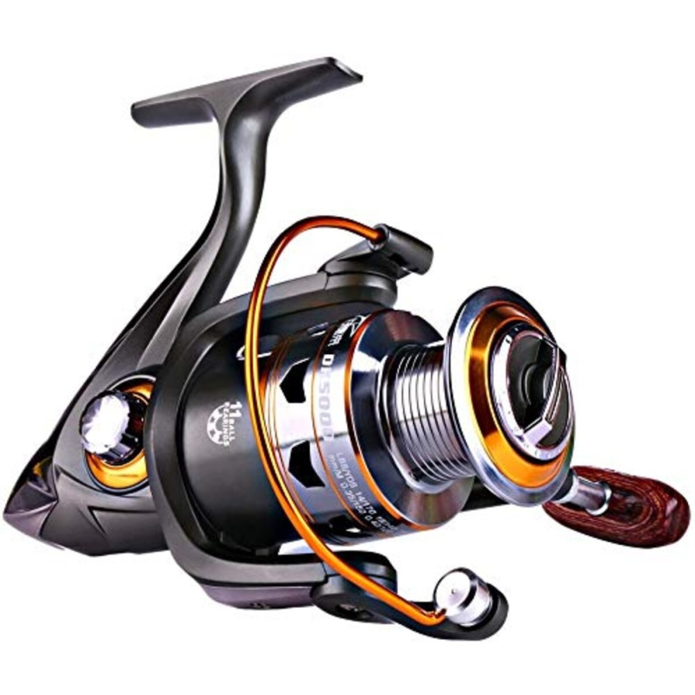 Sougayilang Spinning Fishing Reels Smooth 11BB for Inshore Boat Rock Freshwater Saltwater Fishing-DK2000