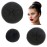 Styla Hair Donut Bun Maker - Easy Styling of Ballet & Sock Buns for Kids (3pc Black)
