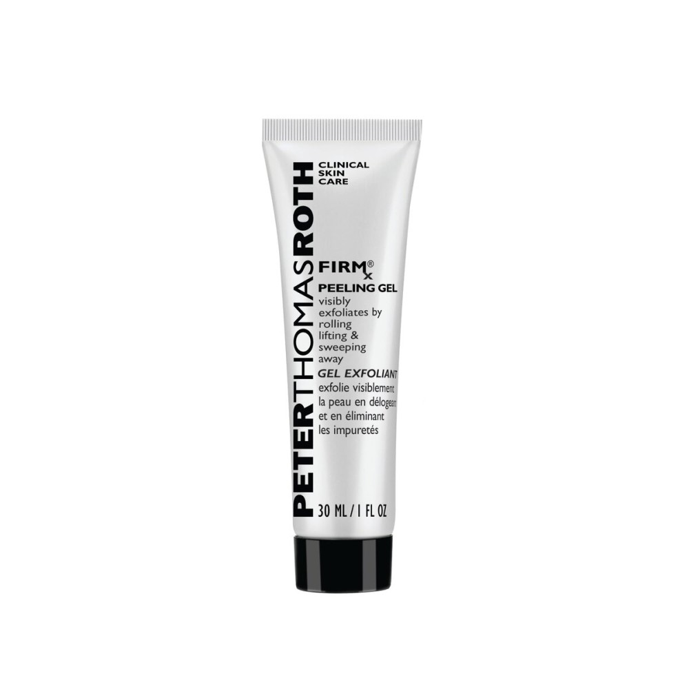 Peter Thomas Roth | FIRMx Peeling Gel, Travel Size | Exfoliant for Dry and Flaky Skin, Enzymes and Cellulose Help Remove Impurities and Unclog Pores, 1 fl. oz