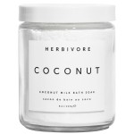HERBIVORE Coconut Milk Bath Soak | Deeply Hydrating + Skin Softening, Soothing Light Coconut Scent, Vegan, Plant-Based, 237 mL / 8 oz