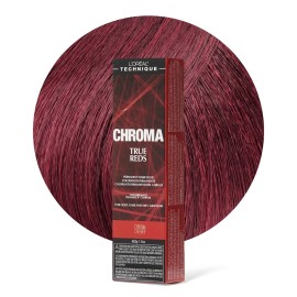 L\'OREAL TECHNIQUE Chroma True Reds Permanent Hair Color - Red Dye For Long-Lasting Color, For Light, Dark and Gray Hair, Cherry