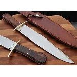 Poshland Custom Handmade D2 Steel 15.00 Inches Hunting Knife - Beautiful Rose Wood Handle (REG -1118)