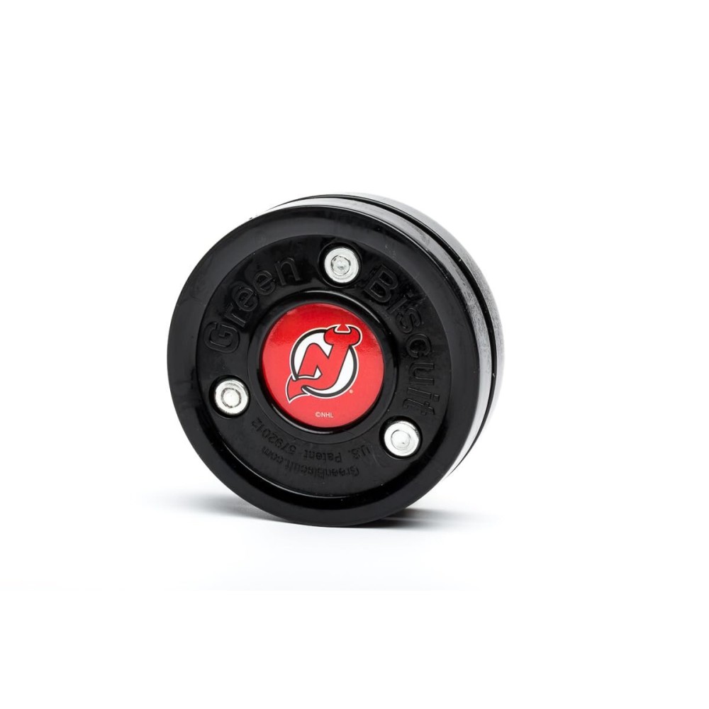 Green Biscuit Original NHL Team Pucks (New Jersey Devils)