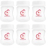 Nenesupply 4.7oz 6pc Wide Neck Breastmilk Storage Bottles Breast Pump Bottles Use on Pumping with Spectra S1 S2 Synergy Gold Breast Pumps Collection Replace Spectra Bottles for Pumping Wide Mouth
