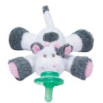 Nookums Paci-Plushies Buddies - Cow Pacifier Holder - Adapts to Name Brand Pacifiers, Suitable for All Ages, Plush Toy Includes Detachable Pacifier