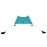 Neso Portable Beach Tent Sun Shelter with Sand Anchor - Lightweight Beach Shade Canopy - Easy Setup for Family Outings - Patented Reinforced Corners - UPF 50+ Sun Protection - 7 x 7ft - Teal