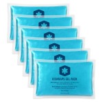 ICEWRAPS Hot & Cold Ice Packs, 3 x 5 in Soft Reusable Gel Packs for Injuries, Headaches, Joints, and Fever Relief, Puncture-Proof Material, 6 Pack, FSA-HSA Eligible