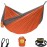 Wise Owl Outfitters Hammock for Camping Single Hammocks Gear for The Outdoors Backpacking Survival or Travel - Portable Lightweight Parachute Nylon SO Orange & Grey