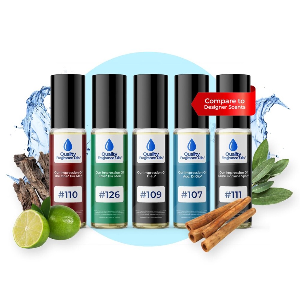 Quality Fragrance Oils\' Aventus for Men Impression 101 | Long-Lasting Perfume Oil, Alcohol-Free, Strong Scent, 10ml Roll-On | Affordable Alternative to Designer Fragrances
