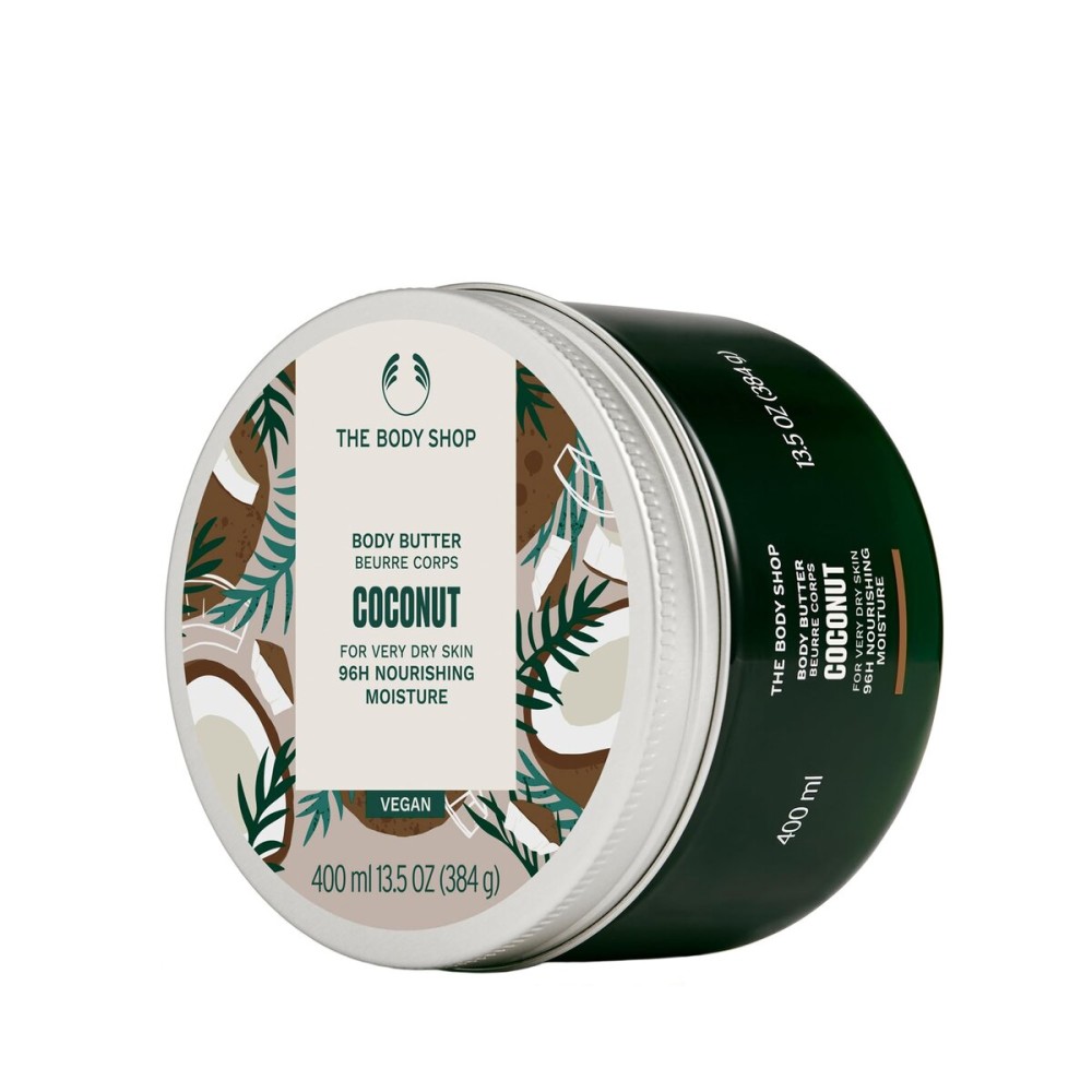 The Body Shop Coconut Body Butter - Nourishing & Moisturizing Skincare for Very Dry Skin - Vegan - 13.5 oz