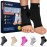 Compression Socks for Plantar Fasciitis & Achilles Tendonitis Relief - Pair of Ankle Compression Sleeves for Foot Swelling, Heel Spurs, Pain & Fatigue - Comfortable Arch Support Brace for Daily Use (Black, Medium)