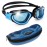 AqtivAqua Swim Goggles Swimming Goggles for Adult Men Women Kids 6-14 Youth Girls Boys Childrens DX-S (Blue&Black frame, Blue case, Shade lens)