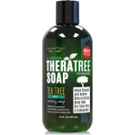 Oleavine TheraTree Tea Tree Oil Soap with Neem Oil - 12oz - Helps Skin Irritation, Body Odor, & Helps Restore Healthy Complexion for Body and Face TheraTree