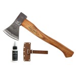 1844 Helko Werk Germany Traditional Rheinland Hatchet - Made in Germany Camping and Bushcraft Hatchets, Backpacking Handmade German Small Axe - Head 1.25 lbs, Handle 14 in. (Rheinland Hatchet) 11326