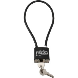 FSDC (Firearm Safety Devices - FSDC-CL1020RKD 15 Gun Cable Lock with 2 Keys - California DOJ Approved Lock - Scratch-Resistant Plastic Body & Cable Cover