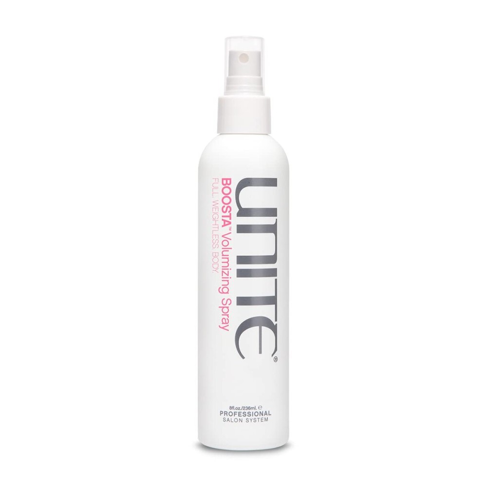 UNITE Hair - BOOSTA Volumizing Spray - Weightless, Body-Boosting Texture & Lift for Fine Hair - Adds Fullness, UV & Heat Protection, Paraben-Free, Vegan, 8 Fl Oz