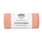Shandali Hot Yoga Towel - Stickyfiber Yoga Towel - Mat-Sized, Silicone Backed, Microfiber, Super Absorbent, Anti-Slip, 24 x 72 - Bikram Yoga - Exercise, Fitness, Pilates, and Yoga Gear
