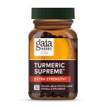 Gaia Herbs Turmeric Supreme Extra Strength - Supports Occasional Discomfort from Normal Wear & Tear* - with Turmeric Curcumin & Black Pepper - 60 Vegan Liquid Phyto-Capsules (Up to 30-Day Supply)