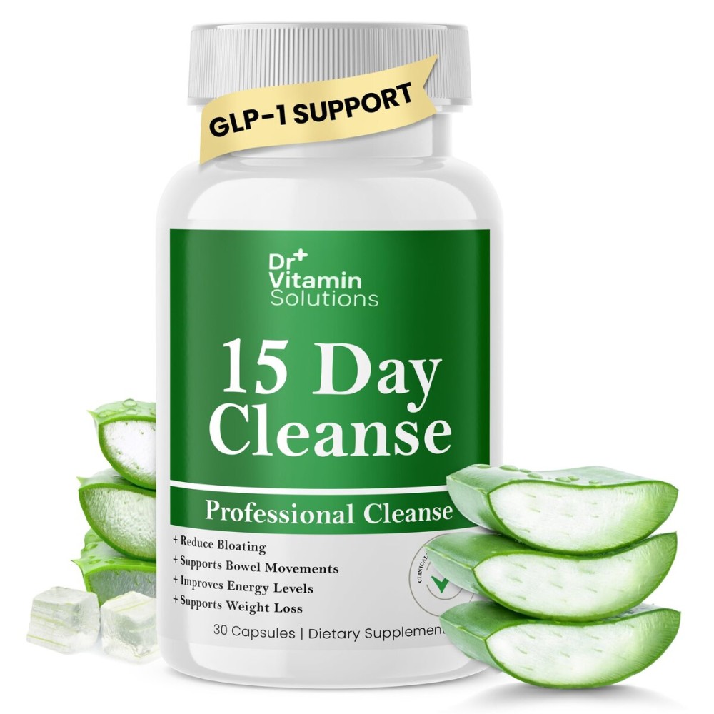 15 Day Gut Cleanse Detox for Women, GLP-1 Support - Natural Colon & Detox Cleanse for Weight Loss - Bloating & Constipation Relief - Flushes Toxins & Supports Immunity - 30 Ct.