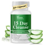 15 Day Gut Cleanse Detox for Women, GLP-1 Support - Natural Colon & Detox Cleanse for Weight Loss - Bloating & Constipation Relief - Flushes Toxins & Supports Immunity - 30 Ct.