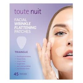Toute Nuit Wrinkle Patches - Triangle - Face Tape for Forehead, Eyes & Lips - Hypoallergenic Anti Wrinkle Patches - 45 Count, Made in USA