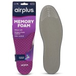 Airplus Memory Comfort Shoe Insoles With Memory Foam for Pressure Relief, Ideal For Men and Women