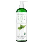 NaturSense USDA Organic Aloe Vera Gel from 100% Pure Aloe. Deep Hydration, Effective Moisturizing. Great for Hair, Scalp, Face, Dry Skin, Acne, Sunburn, Sensitive Skin. Unscented, 12 oz.