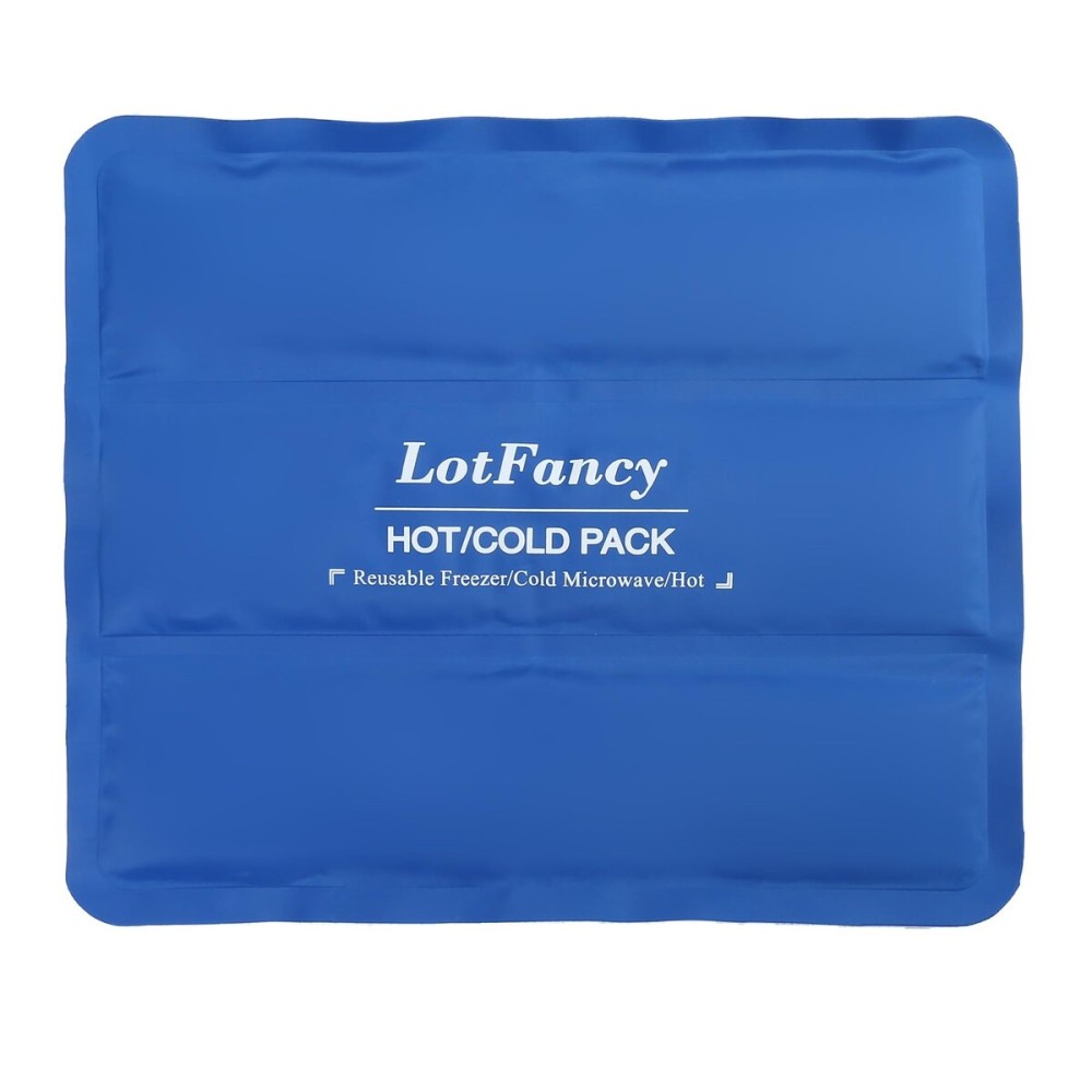 LotFancy Ice Pack for Injuries, Reusable Large Hot Cold Pack for Therapy, Heating or Cooling Gel Pad for Back Shoulder Knee Waist Sprains, Muscle or Joint Pain Relief, 14 x12