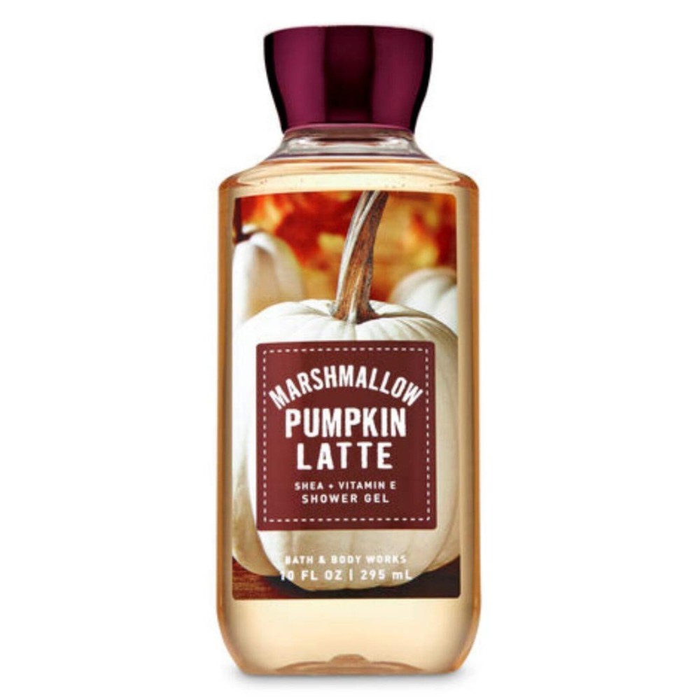 Bath & Body Works Shea & Vitamin E Body Shower Gel Marshmallow Pumpkin Latte 10 Oz