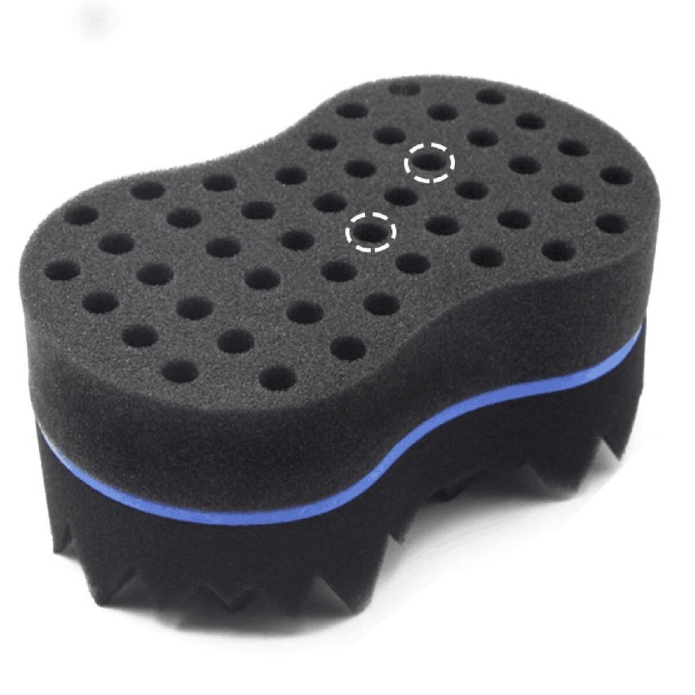 RioRand Hair Sponge Magic Barber Twist Curl Brush Sponge Dreads Locking Afro Coil CombBlue 4.5 Inch (Pack of 1)