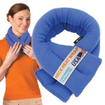 SunnyBay Microwave Heating Pad, Microwavable Moist Heated Neck and Shoulder Wrap, Versatile Weighted Beanbag Cold Pack or Warm Compress for Pain Relief, 26x4 Inches, Made in USA, Sky Blue