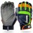 Franklin Sports MLB Shok-Sorb Neo Batting Gloves, Gray/Navy/Lime