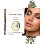 KARIZMA Superstar Glitter. 10g Chunky Face, Hair, Eye and Body for Women. Rave, Festival Accessories, Cosmetic Makeup. Loose Set