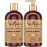 SheaMoisture Shampoo & Conditioner, Manuka Honey & Mafura Oil Intensive Hydration for Extra Dry, Damaged Hair, 13 Oz Ea