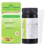 EasyHome UTI Test Strips 25 Tests, Instant Urine Test Kit for UTI Infections, Women Urinary Tract Bladder Infection Testing, Results in 2 Min (UTI-25P)