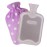 HomeTop Premium Classic Rubber Hot or Cold Water Bottle with Soft Fleece Cover (2 Liters, Purple/Gray)
