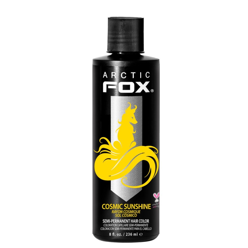 ARCTIC FOX Vegan and Cruelty-Free Semi-Permanent Hair Color Dye (8 Fl Oz, COSMIC SUNSHINE)