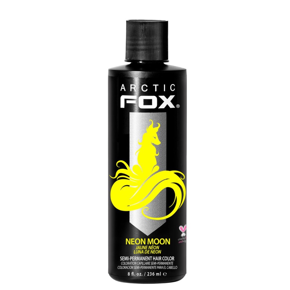 ARCTIC FOX Vegan and Cruelty-Free Semi-Permanent Hair Color Dye (8 Fl Oz, NEON MOON)