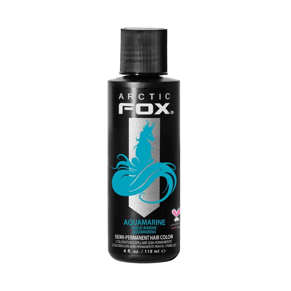 ARCTIC FOX Vegan and Cruelty-Free Semi-Permanent Hair Color Dye (4 Fl Oz, AQUAMARINE)