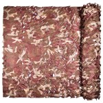 iunio Camo Netting Camouflage Netting, Camo Net Bulk Roll Camouflage Mesh Nets for Hunting Blind Deer Stand Military Party Decorations Sunshade Camping Shooting (6.5ftx4.9ft, Desert)