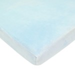 American Baby Company Heavenly Soft Chenille Fitted Pack N Play Playard Sheet 27 x 39, Warm and Cozy Chenille Pack and Play Sheet, Blue, for Boys and Girls, Fits Most Mini Crib Mattresses